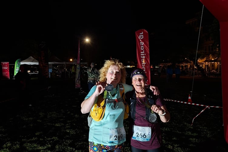 Dotty King and Janice beat the heat and mountains of Corfu on a gruelling 15-mile night mountain run.
