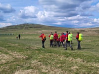 Volunteers rescue moor walker