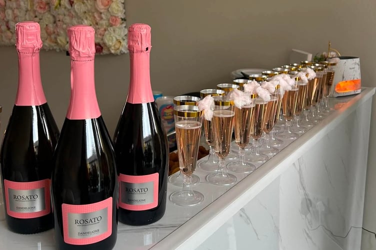 Amber-Leigh Langdon-Parsons celebrated the opening of her new Tavistock beauty parlour with a launch party including fizz and goody bags for guests.