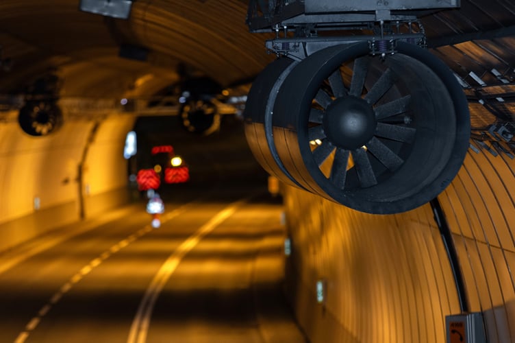 The new Saltash tunnel and traffic control system, including lighting, ventilation, safety cameras and signage
