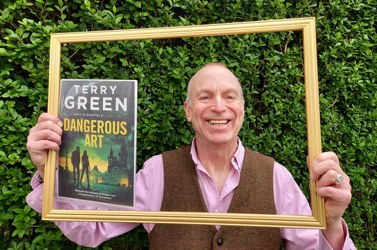 Tavistock author Terry Green is in the frame for his second crime thriller all about art theft.
