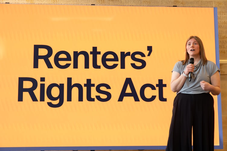 Alice Tibbert, of Tavistock, highlights the benefits of the new Renters' Rights Act to tenants.