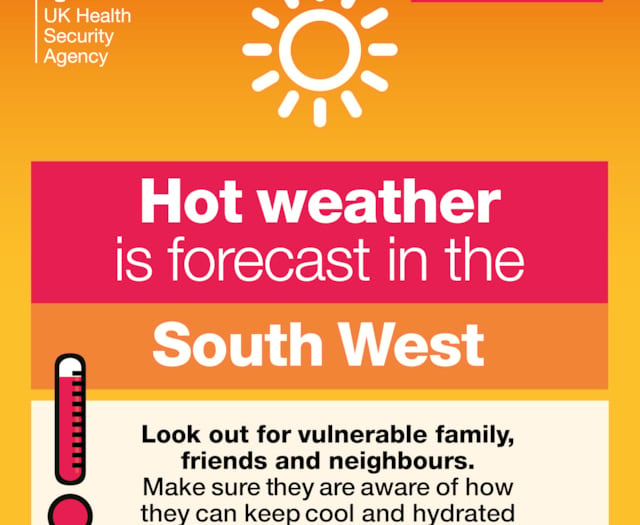 Heat health alert raised to Amber for South West