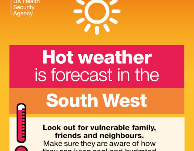 Heat warning upgraded for south west. Photo contibuted