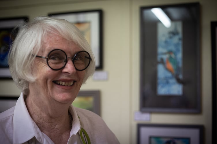 Artist Rosemary Wood, exhibits at Yelverton RC Church as part of a new event linking Catholic artists and their work with the public. Picture Sam Griffith.