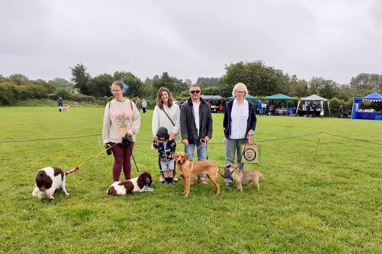 The pride of man's best friend at a family dog show at Harlings Farm open day during the national Open Farm Sunday weekend to raise funds for its social enterprise Daniel's Ride.
