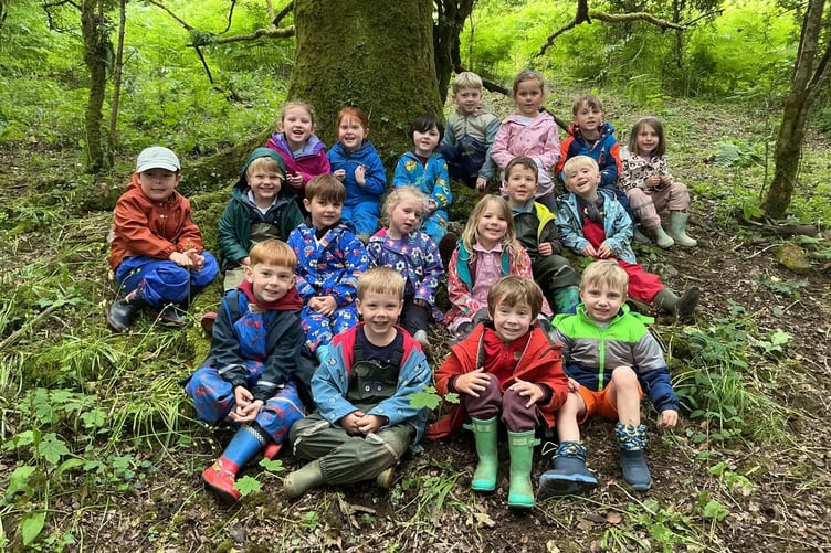 Horrabridge Primary School getting their hands dirty digging for bugs.