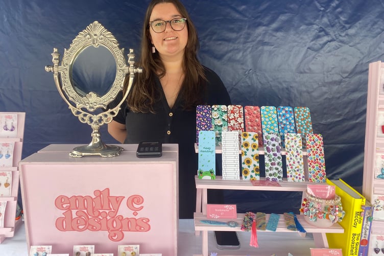 Emily Dagg, 26, one of the traders at the Tavistock Young Traders regional competition.
