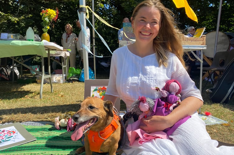 Tania Kovalchuk, from the Tavistock Ukrainian community, made some charming traditional Ukrainian dolls to sell at Tavistock Lions family fun day in the Meadows park.