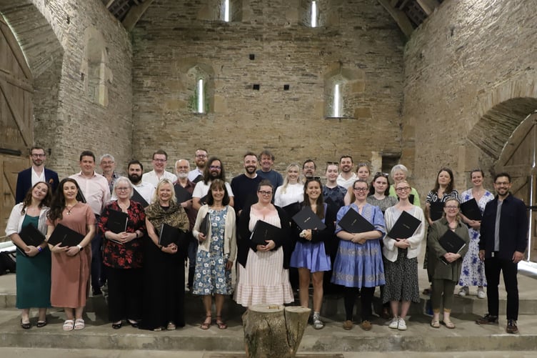 The Exon Singers will be performing an evening concert in the Great Barn at Buckland Abbey as part of this year's festival.