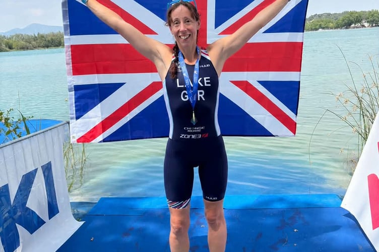Sam Lake triumphant after retaining her age group European Triathlon Multi-sport Championship