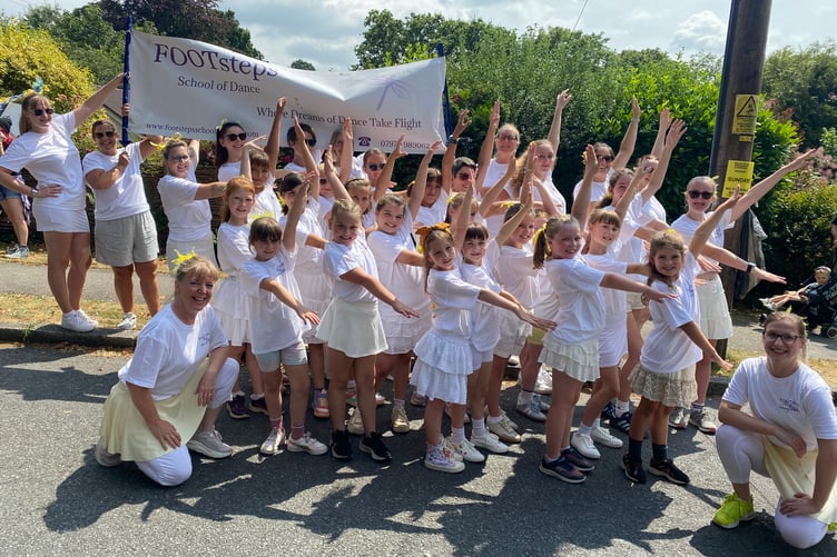 Showing off their best moves are dancers of all ages from Footsteps School of Dance in Tavistock Lions Carnival.