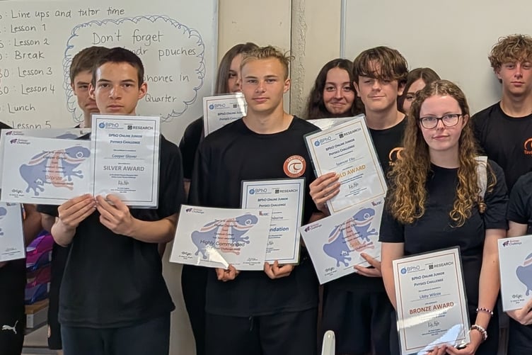 The young boffins of Tavistock College year 10 worked out how to succeed in the national Junior Science Challenges.