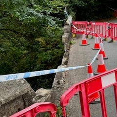 Damaged village bridge closure forces diversion