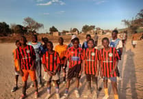 African football-mad boys benefit from Tavistock kit sharing