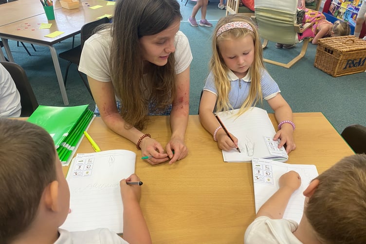 Bere Alston School pupils thrive in new 'innovative' combined early learning classes.