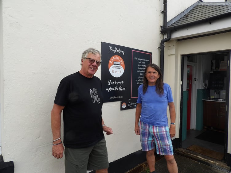 Colin Mantripp and Tim Hudson were visiting Princetown