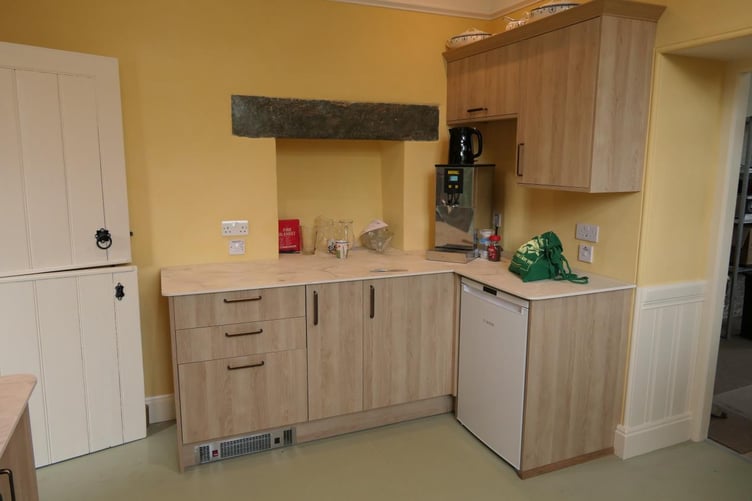 The new kitchen at Milton Abbot Village Hall, supported with a community grant from West Devon Borough Council.